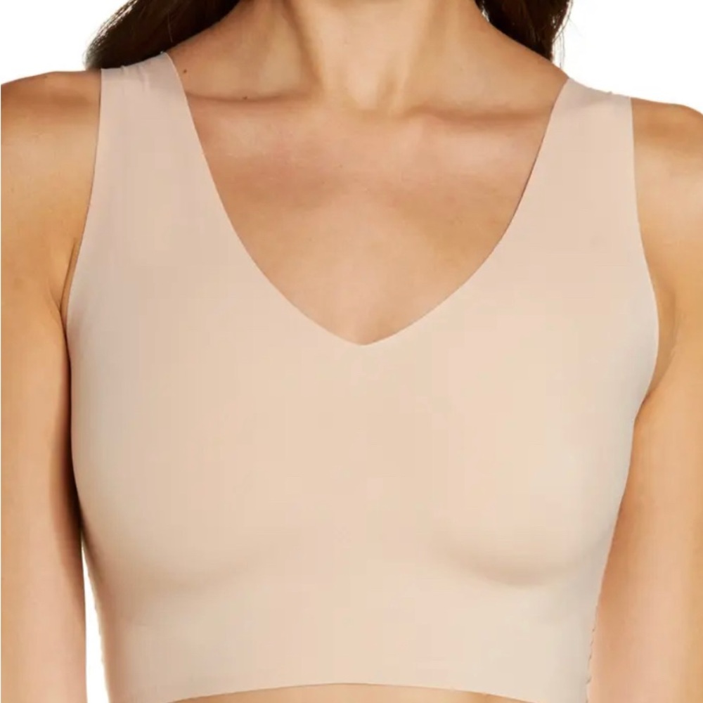 True & Co Body V Neck Bralette Bra Small